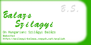 balazs szilagyi business card